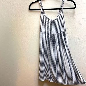 ROXY Black & White Strip Dress Size M